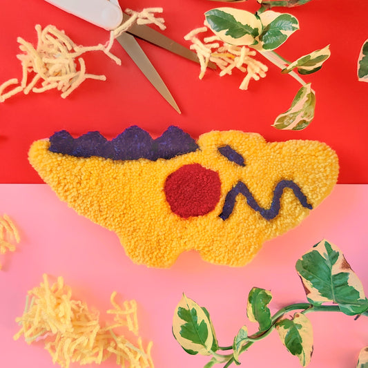 Cutie Yarn Croc (Bright Yellow/Red) - Original Art