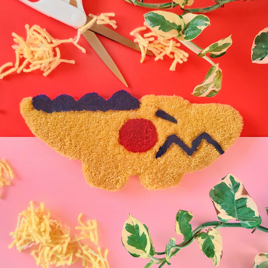 Cutie Yarn Croc (Mustard/Red) - Original Art