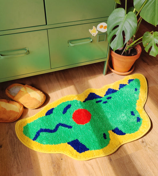 Cutie Croc Yarn Rug