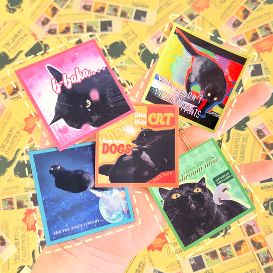 Anchovy Black Cat Sticker Set - Series 2