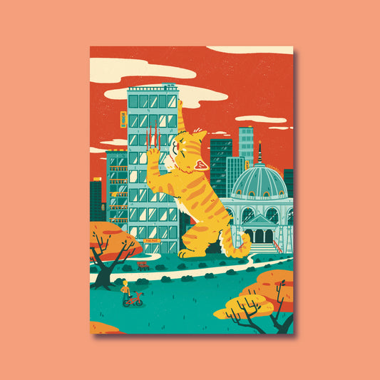 Skyscraper Scratcher A4 Large Print