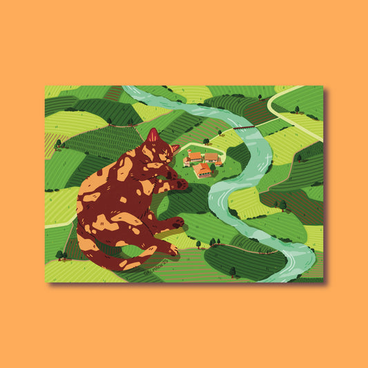 Farmland Slumber A4 Large Print