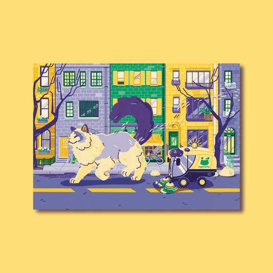 Downtown Shedder A4 Large Print