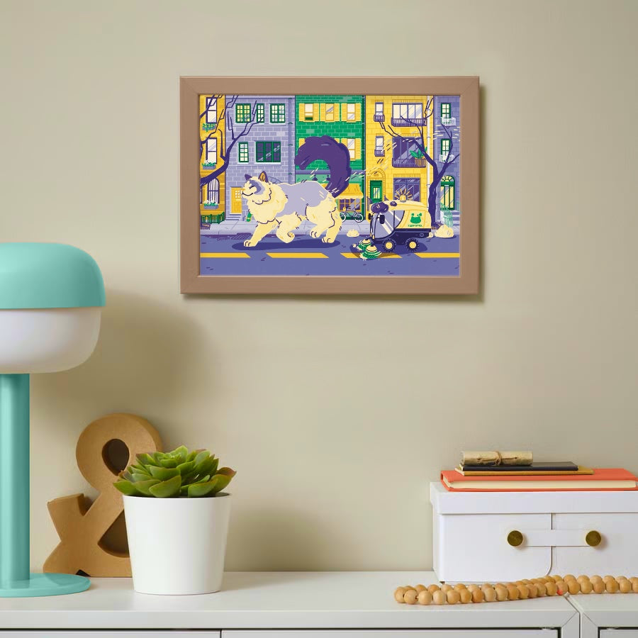 Downtown Shedder A4 Large Print