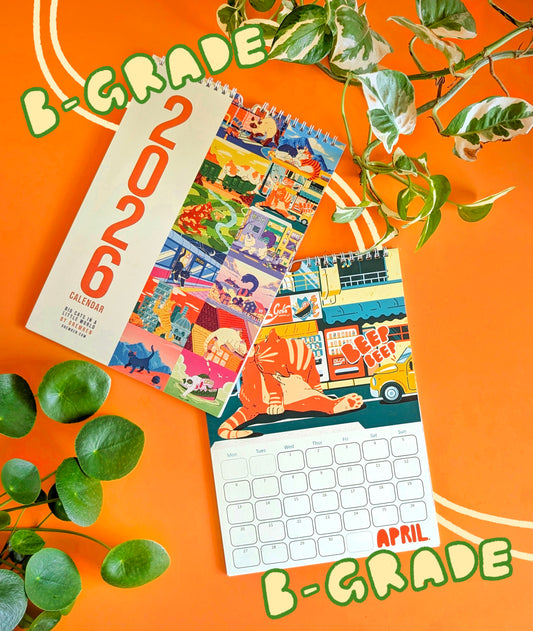 B-GRADE - Big Cats 2026 Calendar