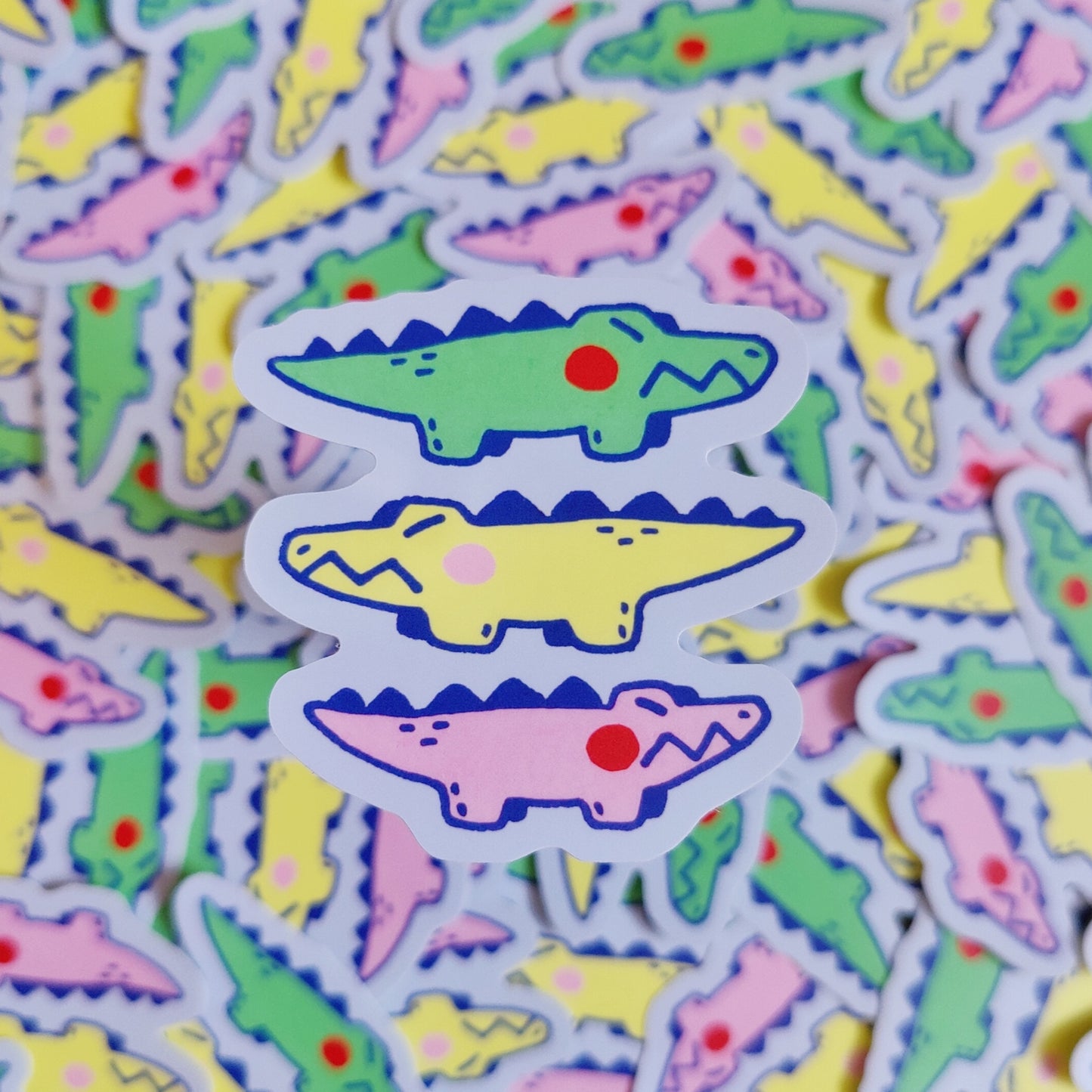 Cutie Croc Stack Waterproof Matte Vinyl Sticker