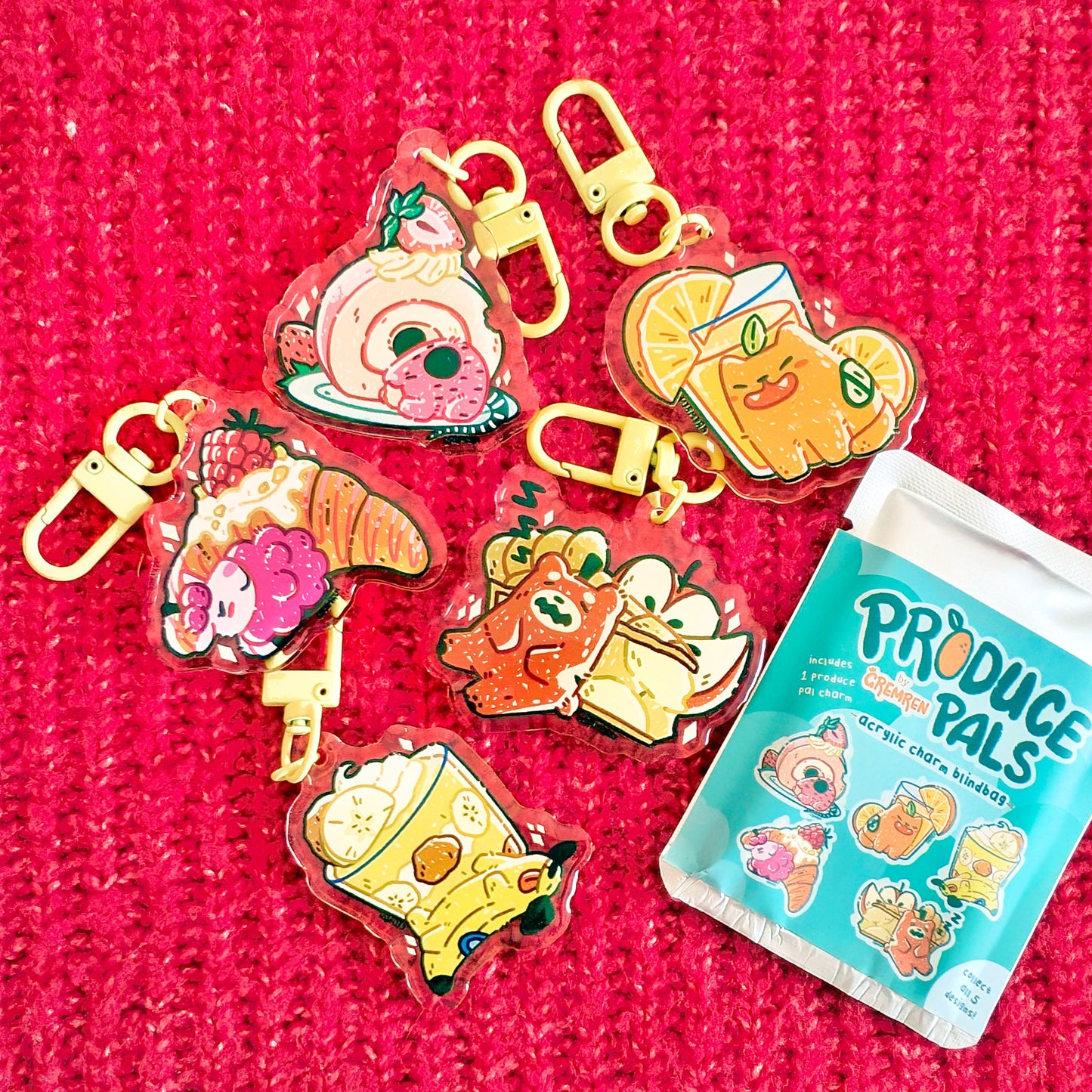 Produce Pals Acrylic Charm Blind Bag