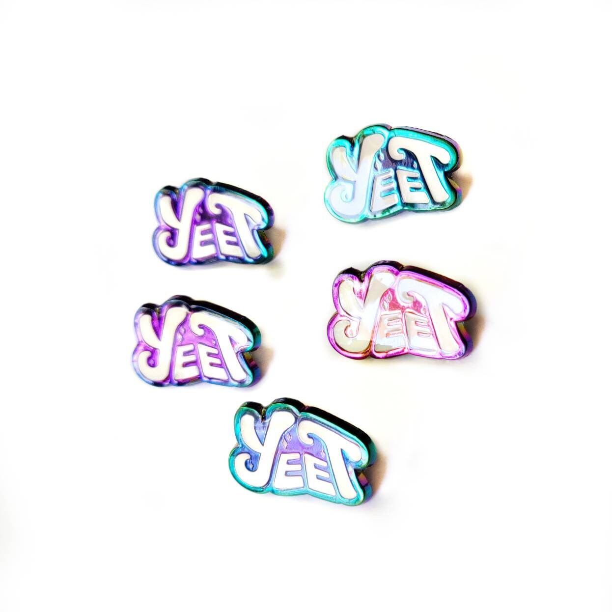 Yeet Enamel Pin - Rainbow
