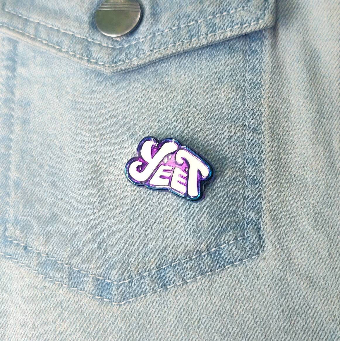 Yeet Enamel Pin - Rainbow