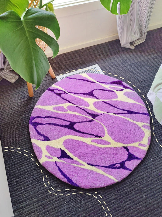Lavender Lake - Original Handmade Rug