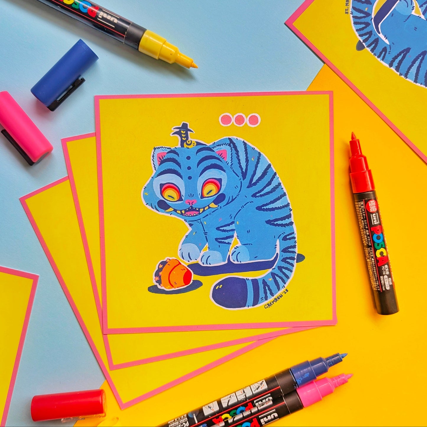 Derpy Tiger Art Print