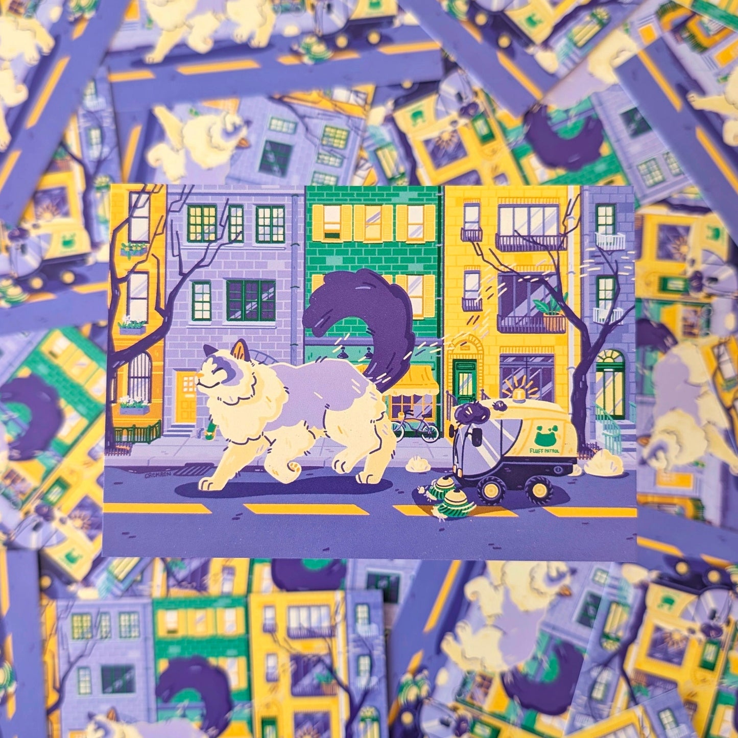 Downtown Shedder A6 Mini Postcard Print