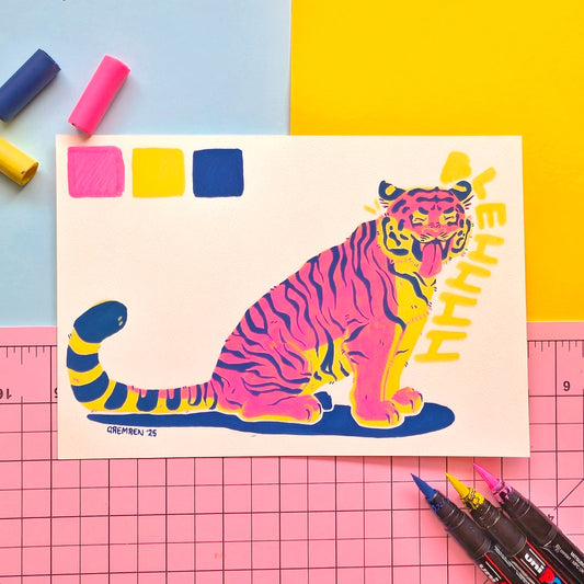 BIG BLEH TIGER - Original Art Piece