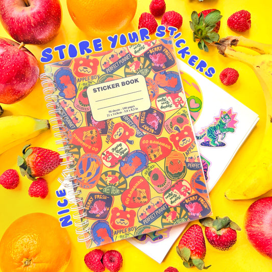 Fruit Sticker Reusable Sticker Book