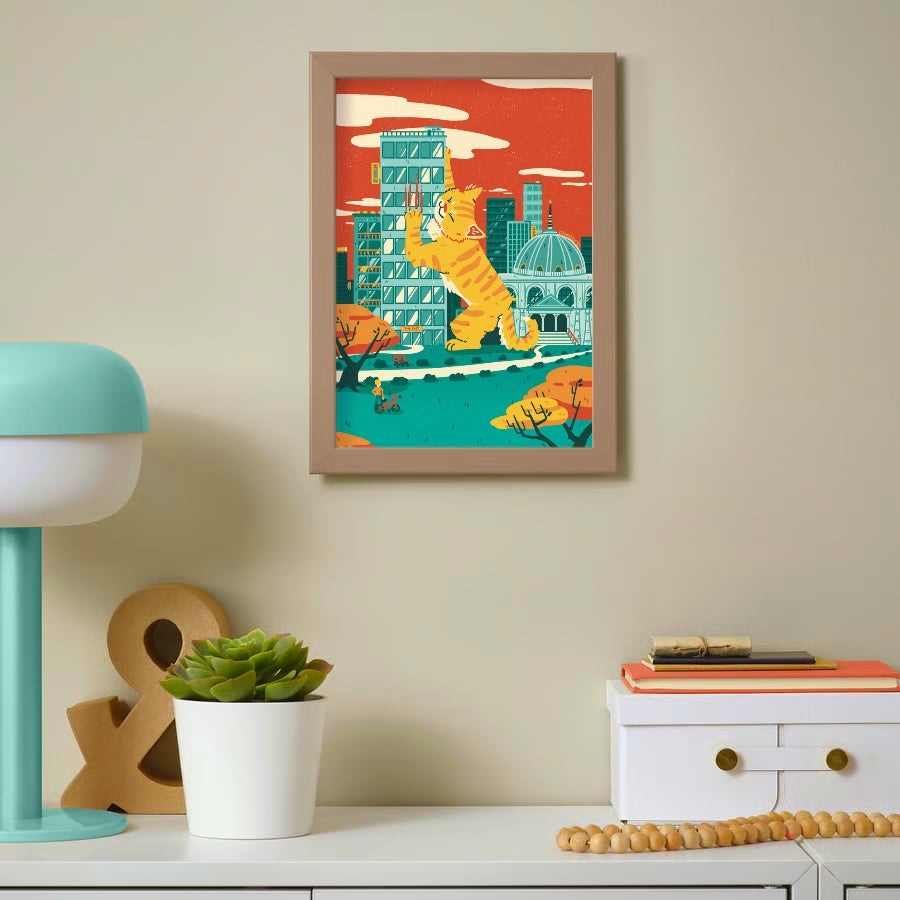 Skyscraper Scratcher A4 Large Print