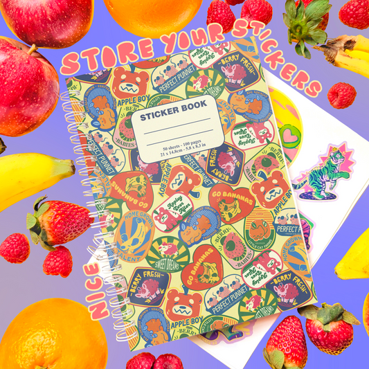 Fruit Sticker Reusable Sticker Book