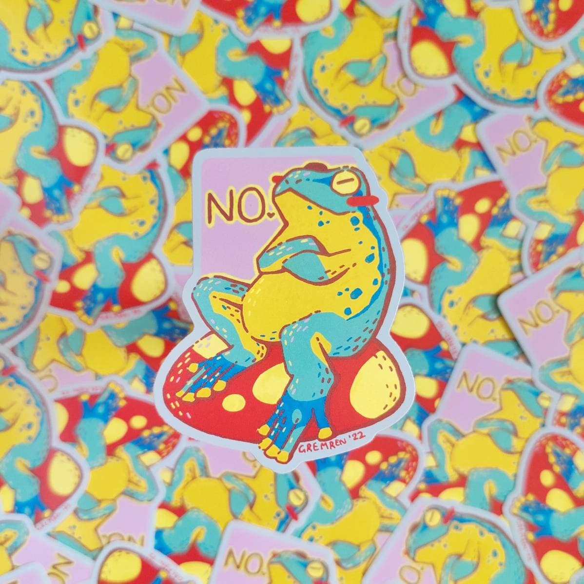 No Frog Waterproof Matte Vinyl Sticker