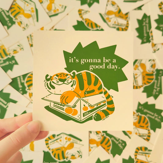 Good Day Tiger Mini Print