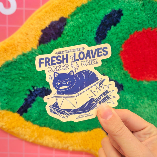 Cat Loaves Waterproof Matte Vinyl Sticker