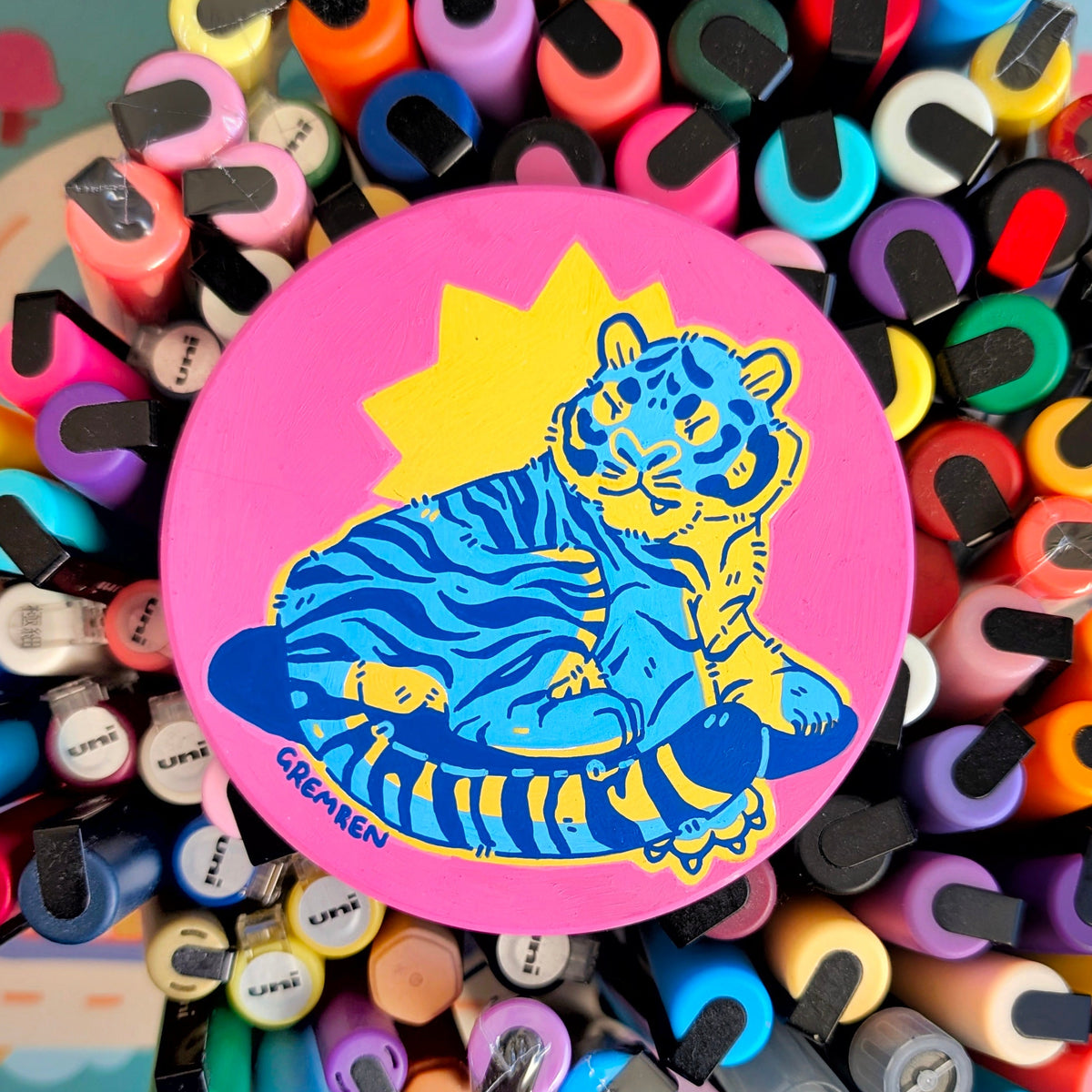 Neon Tiger Original Art