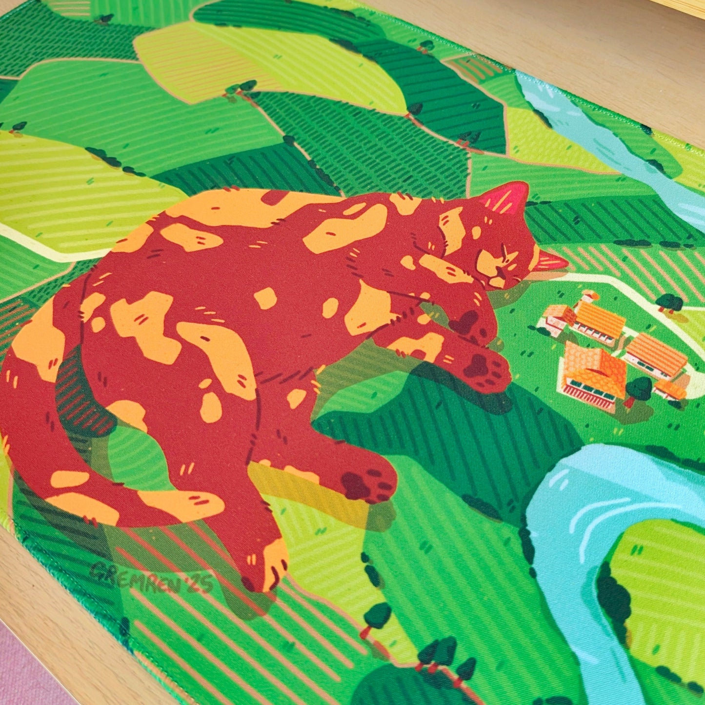 Farmland Dreams Cat Desk Mat