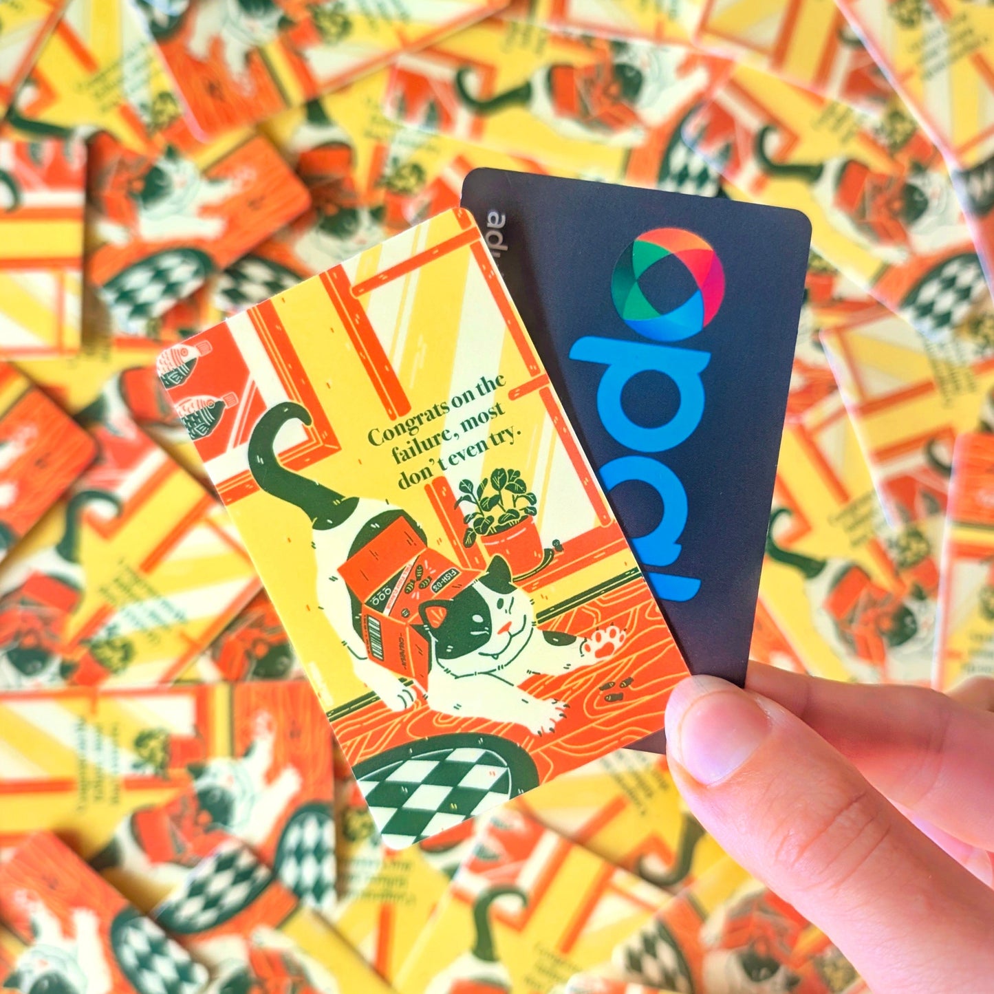 Wonderful Failure Waterproof Matte Vinyl Sticker - Travel Card Compatible