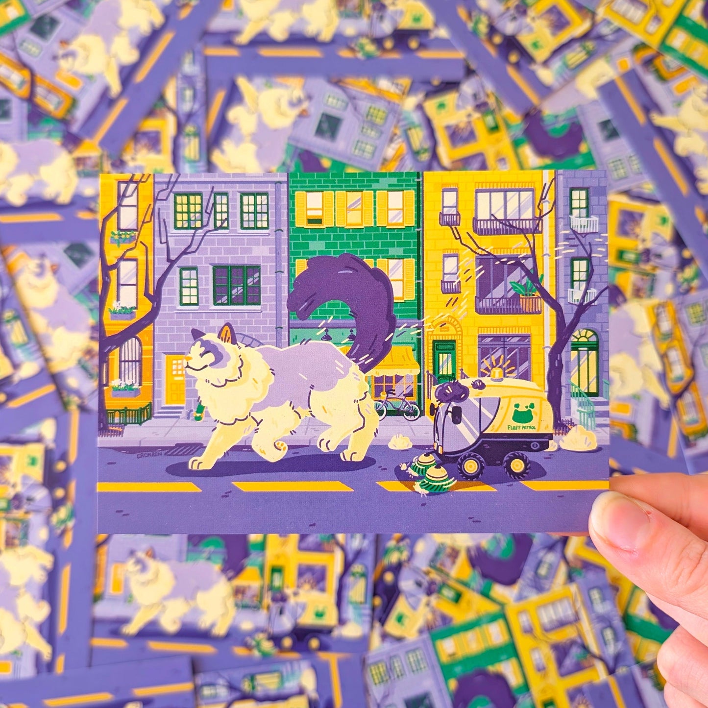 Downtown Shedder A6 Mini Postcard Print
