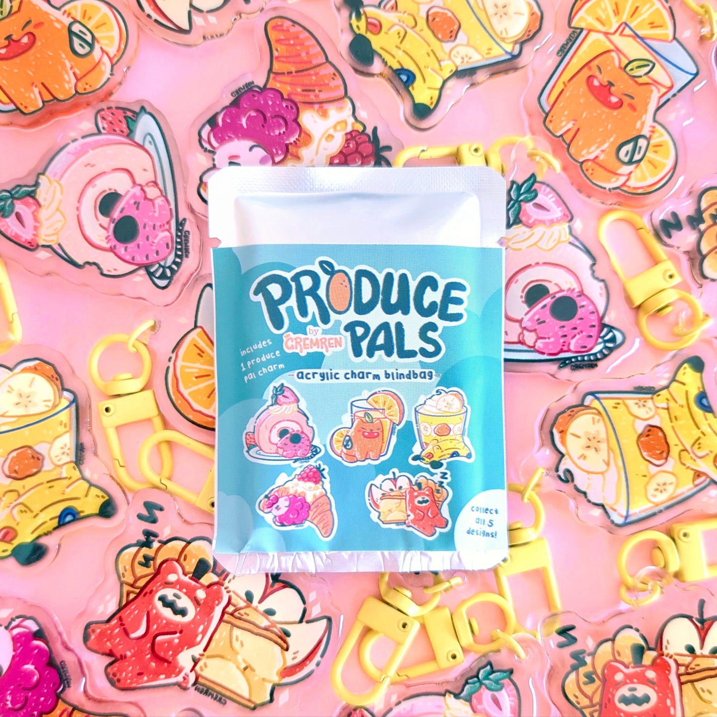 B-GRADE - Produce Pals Acrylic Charm Blind Bag