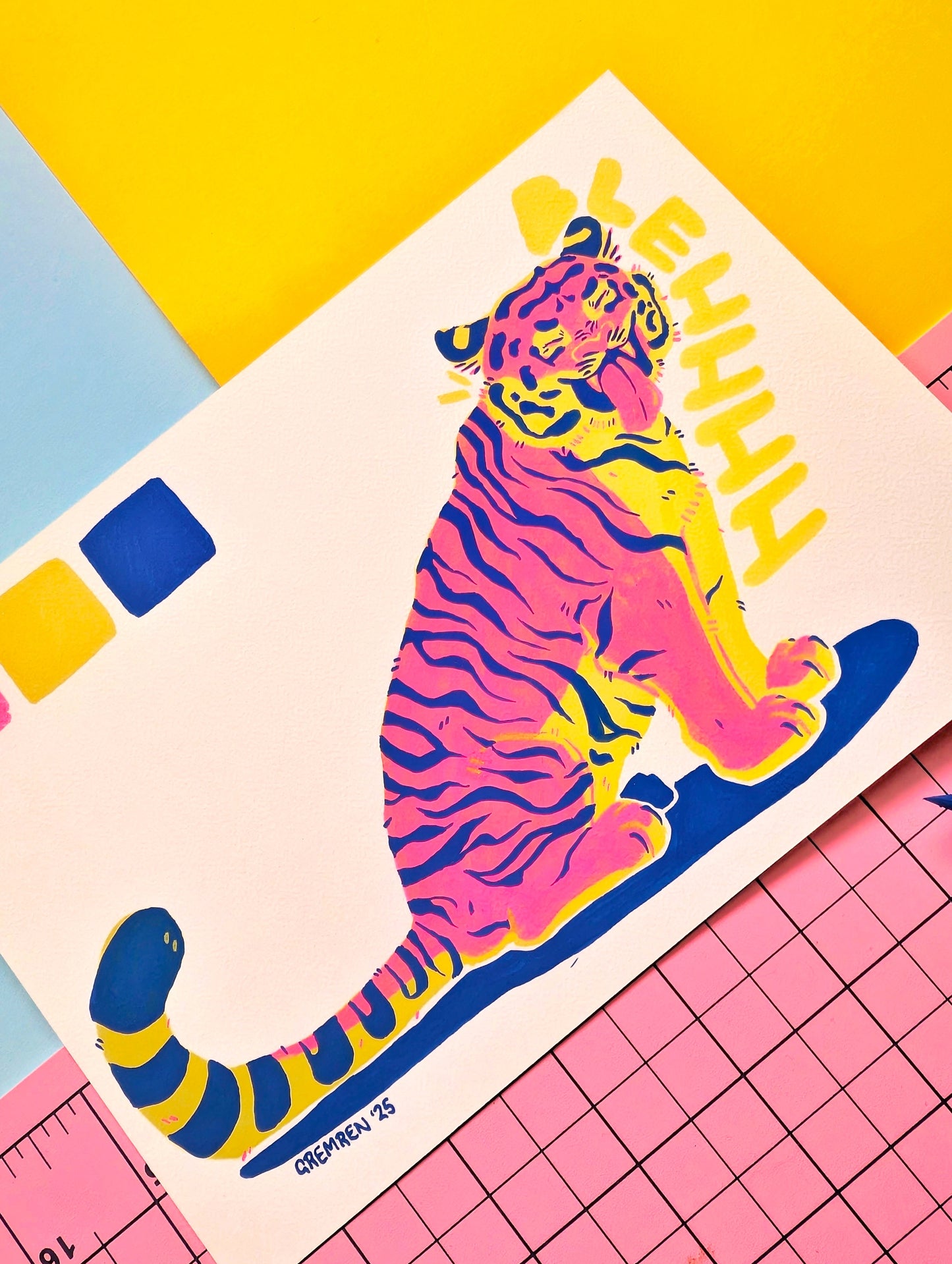 BIG BLEH TIGER - Original Art Piece